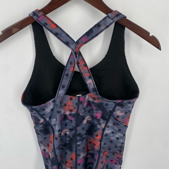 Lululemon Kanto Catch Me Tank Top Windy Blooms Regal Plum Multi / Black Size 6 - Picture 5 of 10